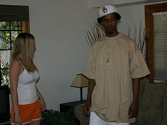 young interracial couple